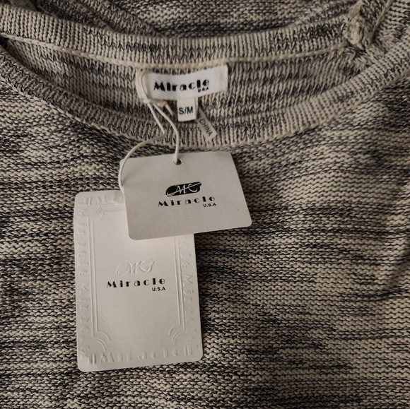 Miracle USA Lace Snowflake Sweater Size S/M NWT - Picture 5 of 5